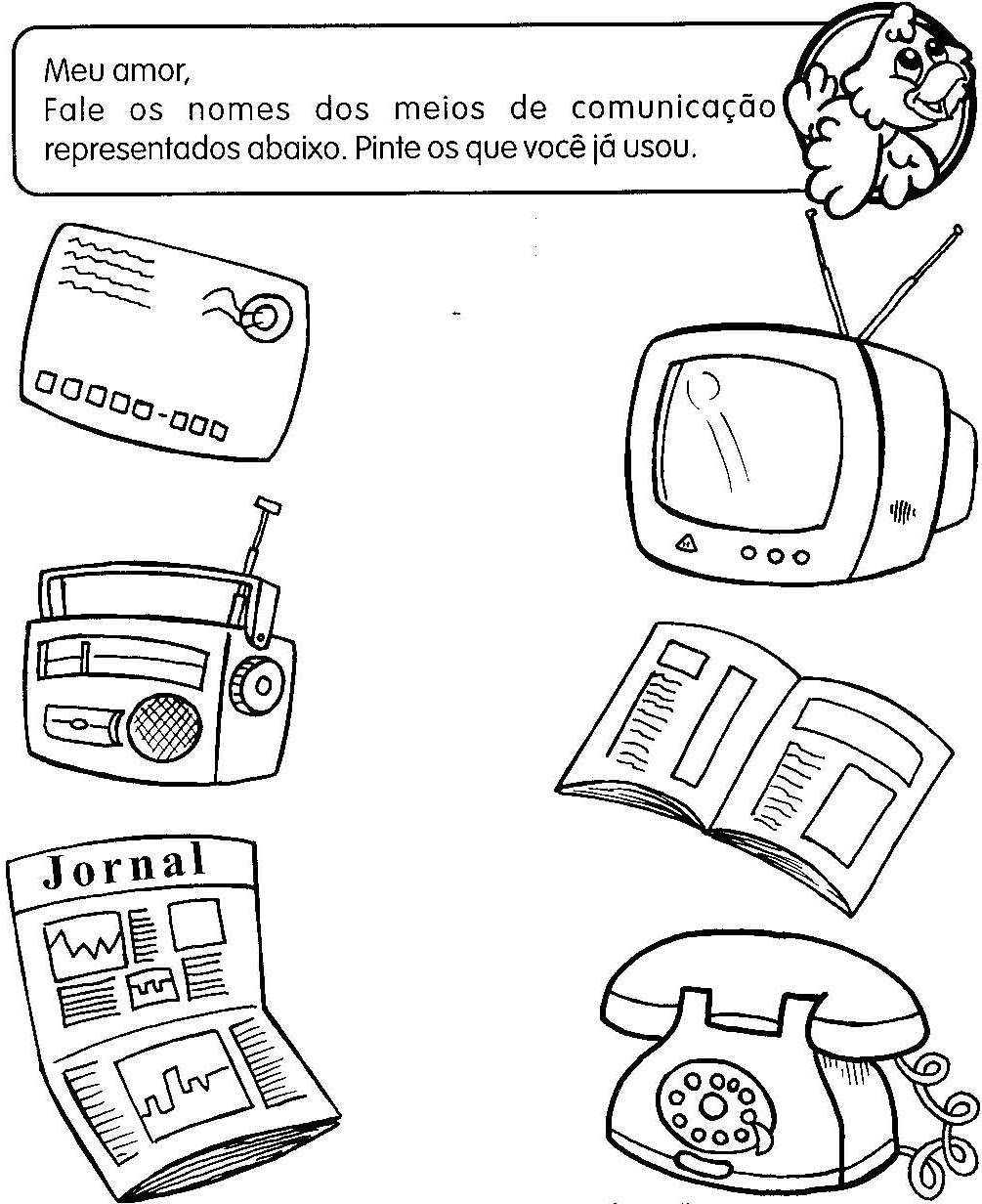 Colorir Desenho Computador Desenhos para Smartkids - imagens para colorir meios de comunicação