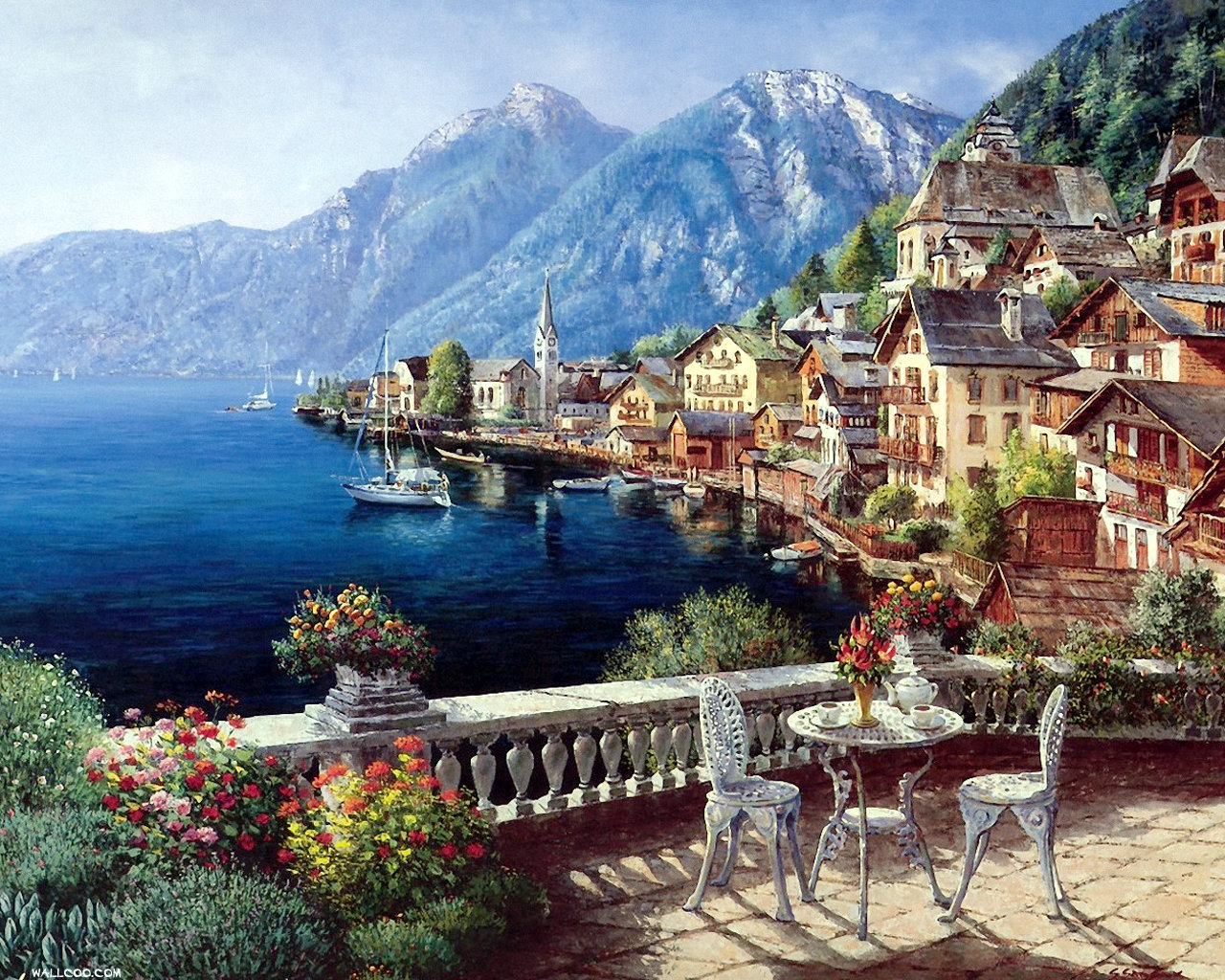 photocosmos photos from hallstatt austria christmas scenery paintings