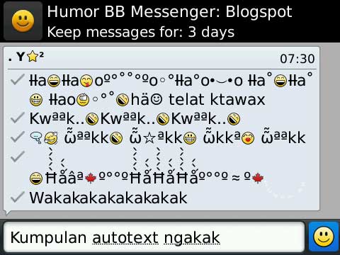 Auto Text BBM Lucu - BroadcastBBM | Kumpulan Broadcast BBM dan.