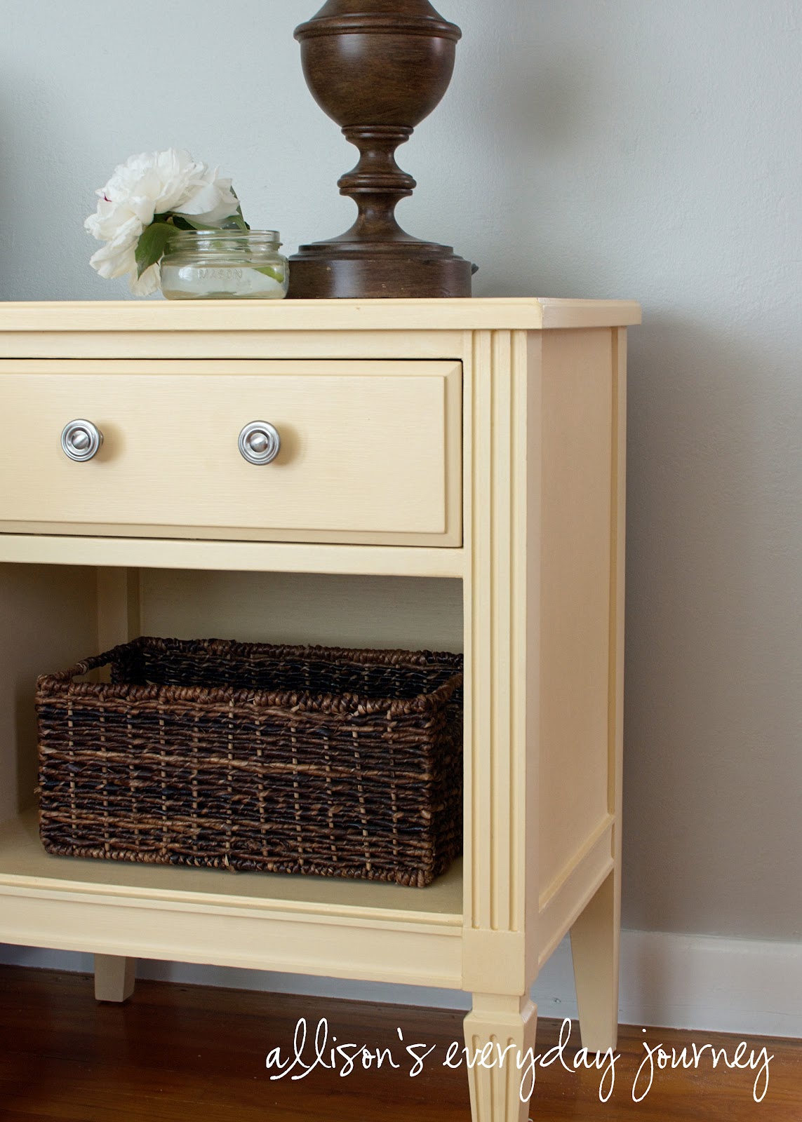 allison's everyday journey Yellow end table The little table that could