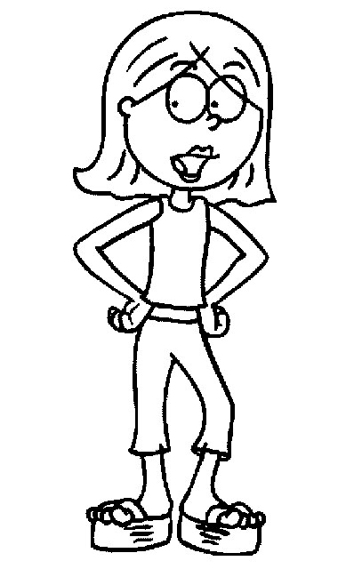 Cartoon Coloring Pages Printables Lizzie Mcguire Coloring Pages