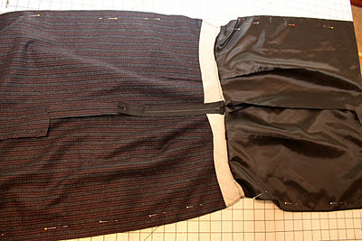 lined skirt construction