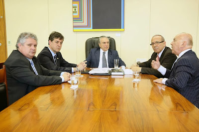 Reunião com o vice presidente Michel Temer e Dep. Federal Eliseu Padilha