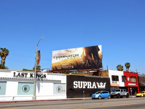 Terminator Genisys movie billboard Melrose Avenue Terminator Genisys movie billboard