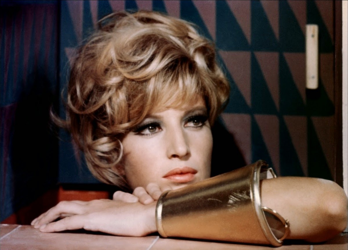 Monica Vitti, star of Modesty Blaise, 1966 : imagesofthe1960s