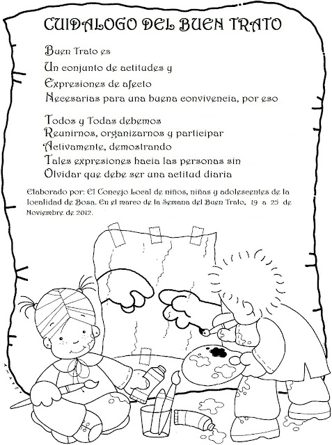 Cuidalogo del Buen Trato Realizado por los Niñas y Niños de Bosa