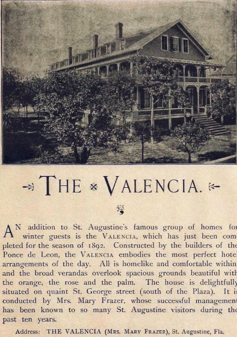 The Valencia - Part of the History of the St. Francis Inn 3 Valencia2 St. Francis Inn St. Augustine Bed and Breakfast