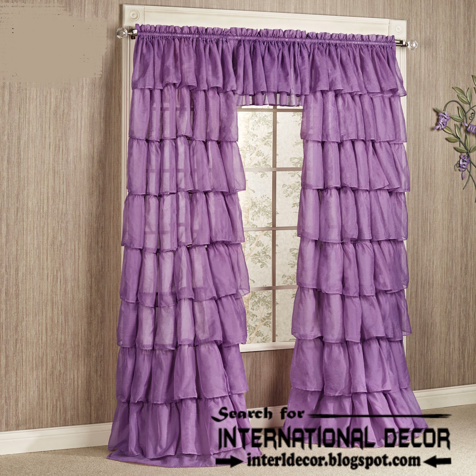 largest catalog of purple curtains and drapes, lilac curtains, ruffle purple curtains