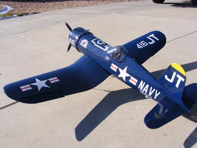 Model Airplane News - RC Airplane News | Hangar 9 E-conversions: P-47, F4U Corsair & F6F Hellcat