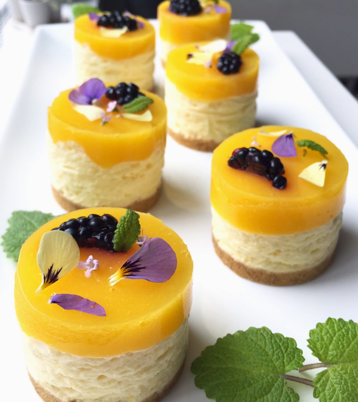 little miss sweetie Mango cheesecake
