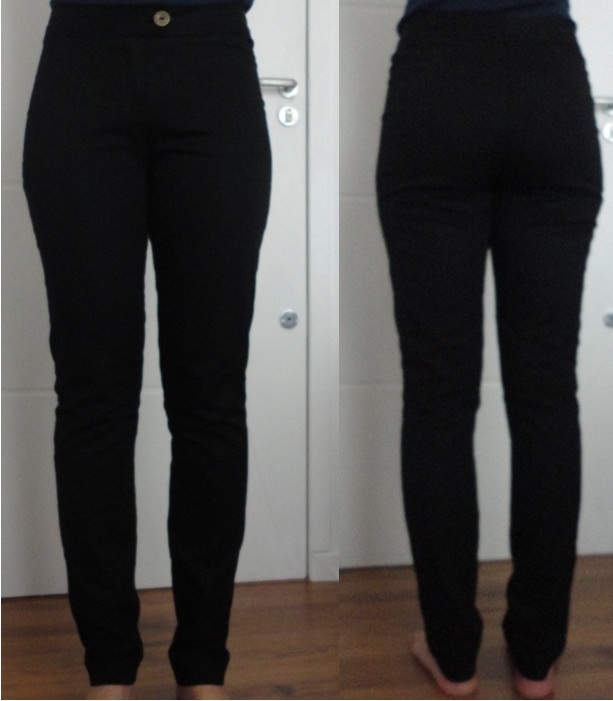 calça preta brim feminina