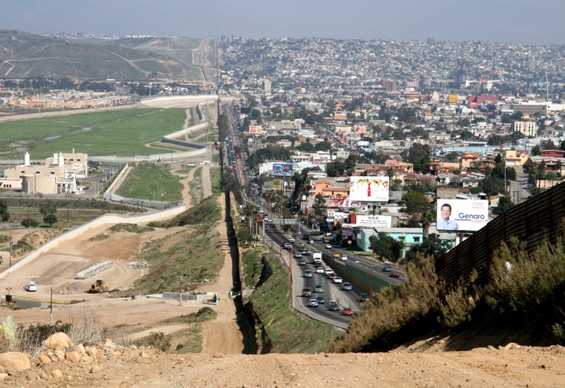 граница между Мексикой и США