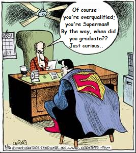 overqualified for a job