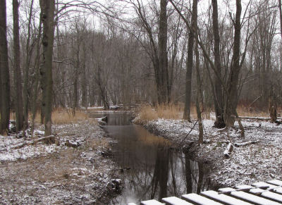 creek into Pere Marquette River