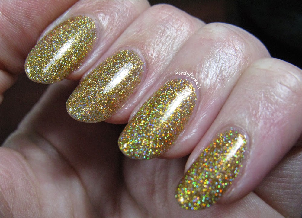 Olry Bling Gold Holo Swatches