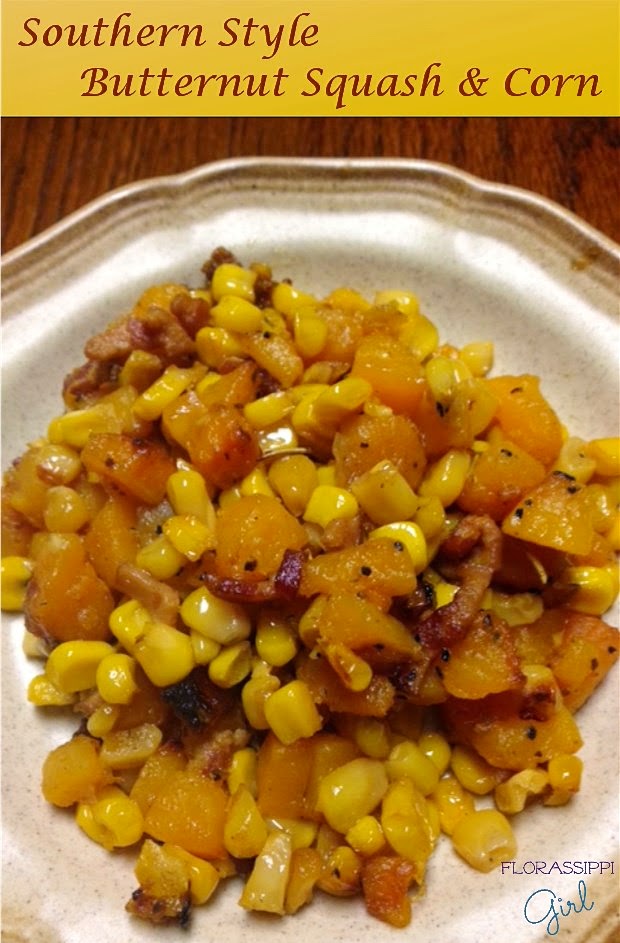 Florassippi Girl Southern Style Butternut Squash and Corn