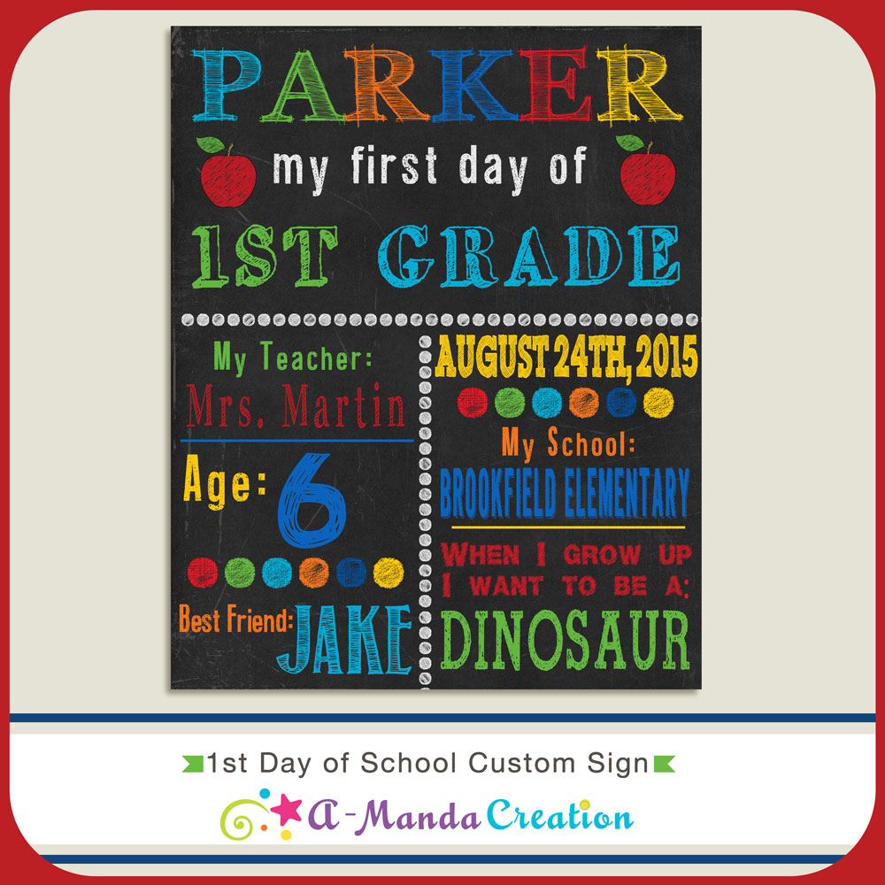 Unusual image for first day of school sign free printable Ambitious image with first day of school sign free printable