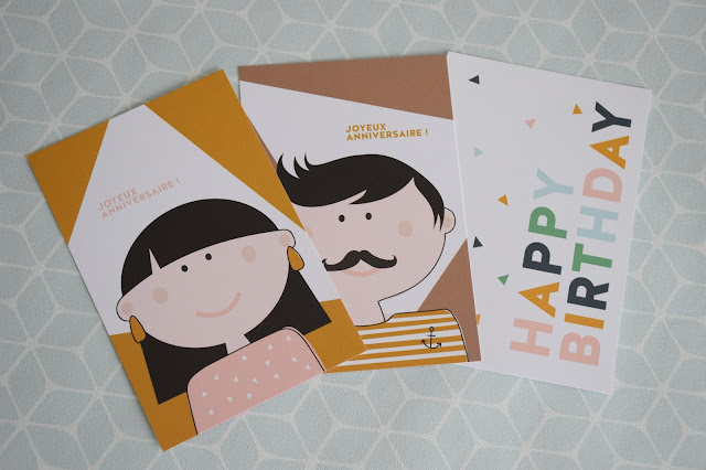 Cartes MilieO papeterie anniversaire