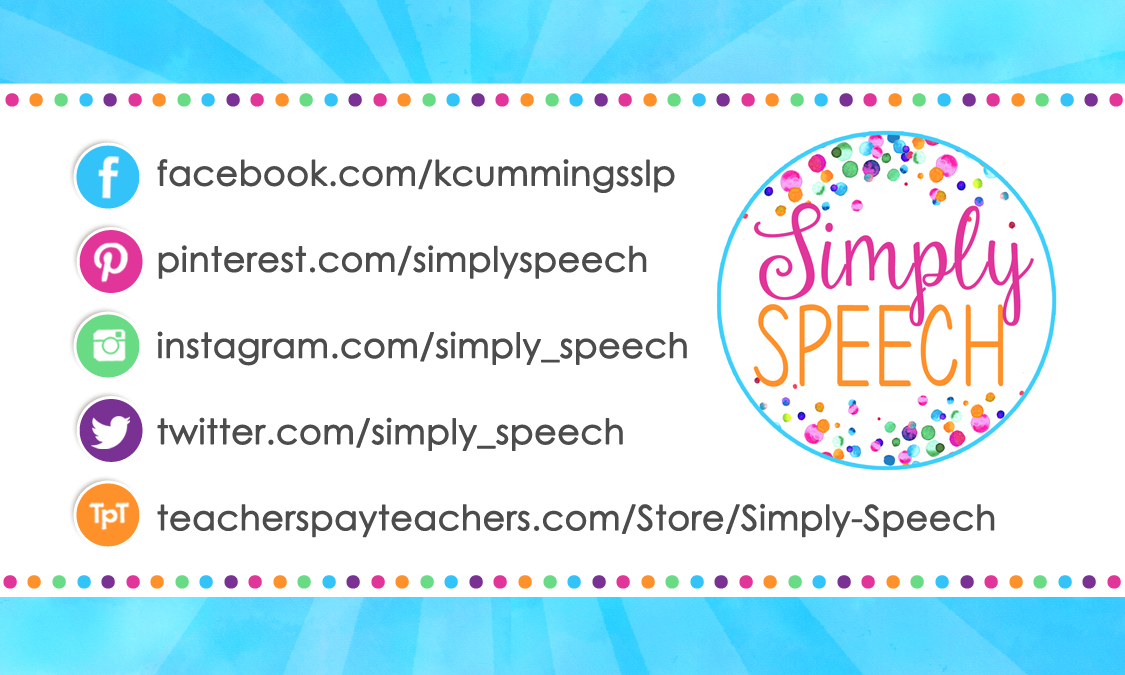 Designs By Kassie Simply Speech