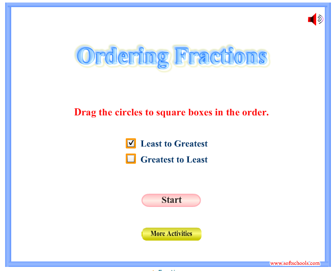 ORDERING FRACTIONS