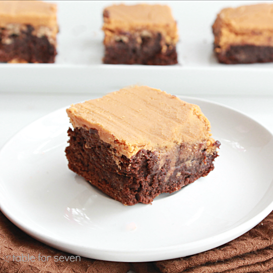 Butterscotch Kit Kat Brownies • Table for Seven