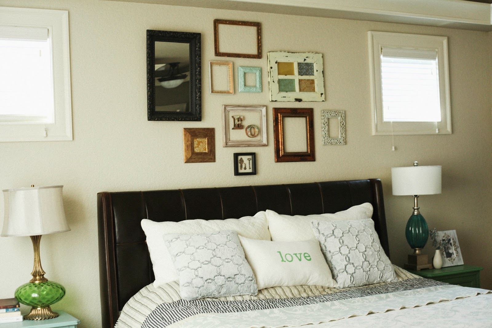 vintage pretty Eclectic master bedroom