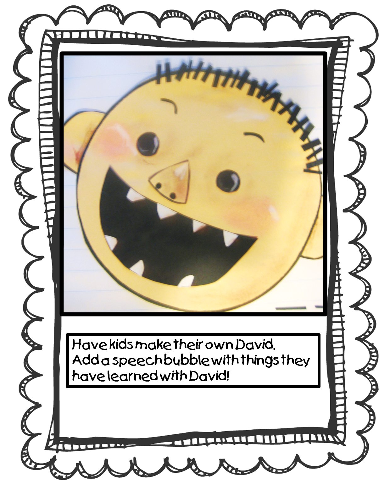 Have kids make their own David. A simple circle pattern is included in ... Have kids make their own David. A simple circle pattern is included in ...