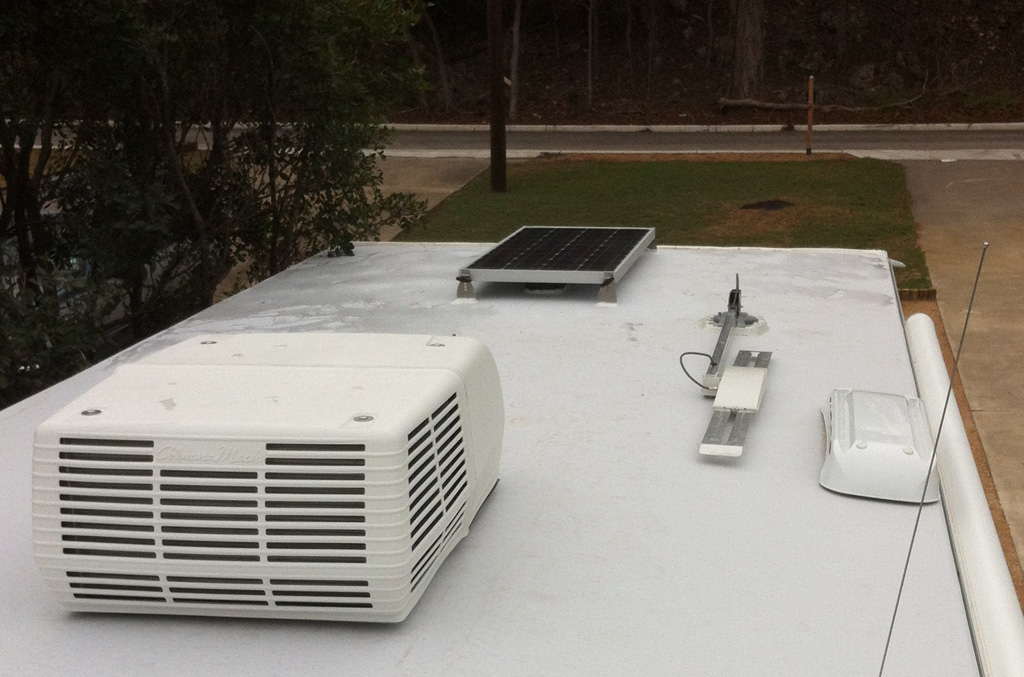 Edward Plumer Solar Panels on Jayco Travel Trailer