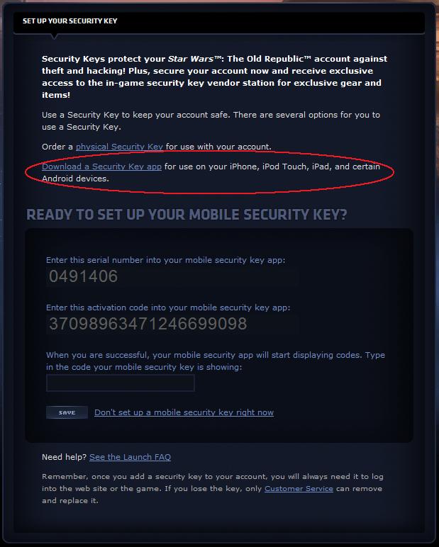 Welfare Gamers Security Key Setup