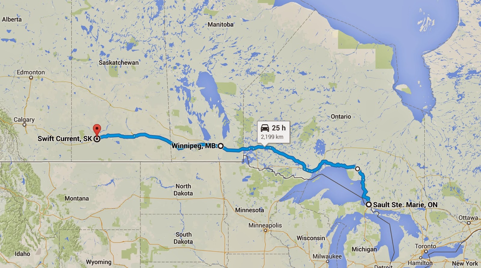 PattyWaggin's Passage Week 29 Eastern Ontario to Manitoba