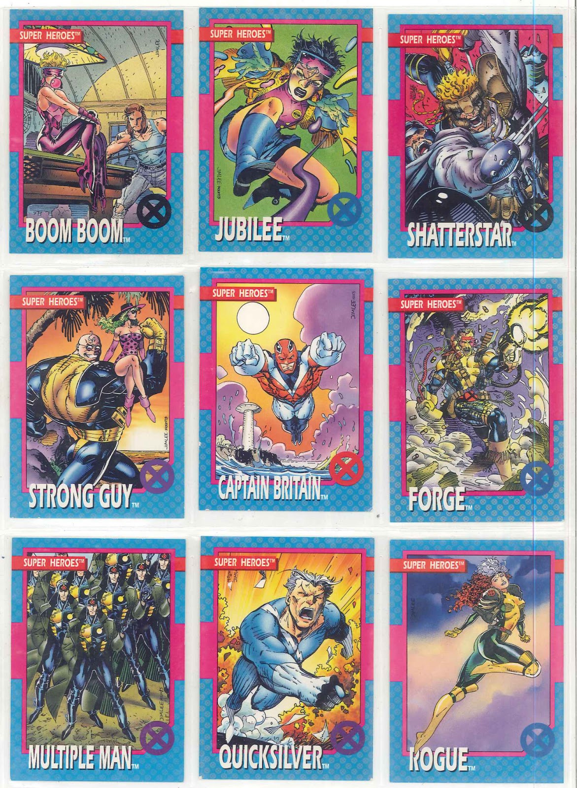 The Dork Review Jim Lee's 1992 XMen Trading Card Set