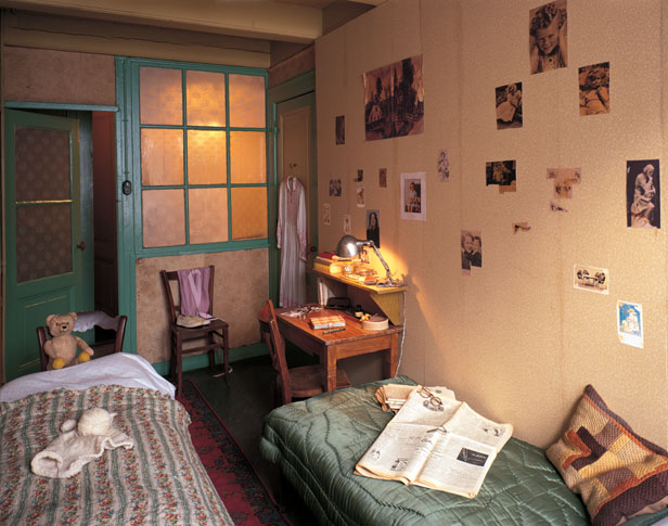 Habitación de Ana Frank (foto de la página oficial del museo)