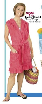 Very affordable bridesmaid getting-ready robes from The Christmas Tree shop.