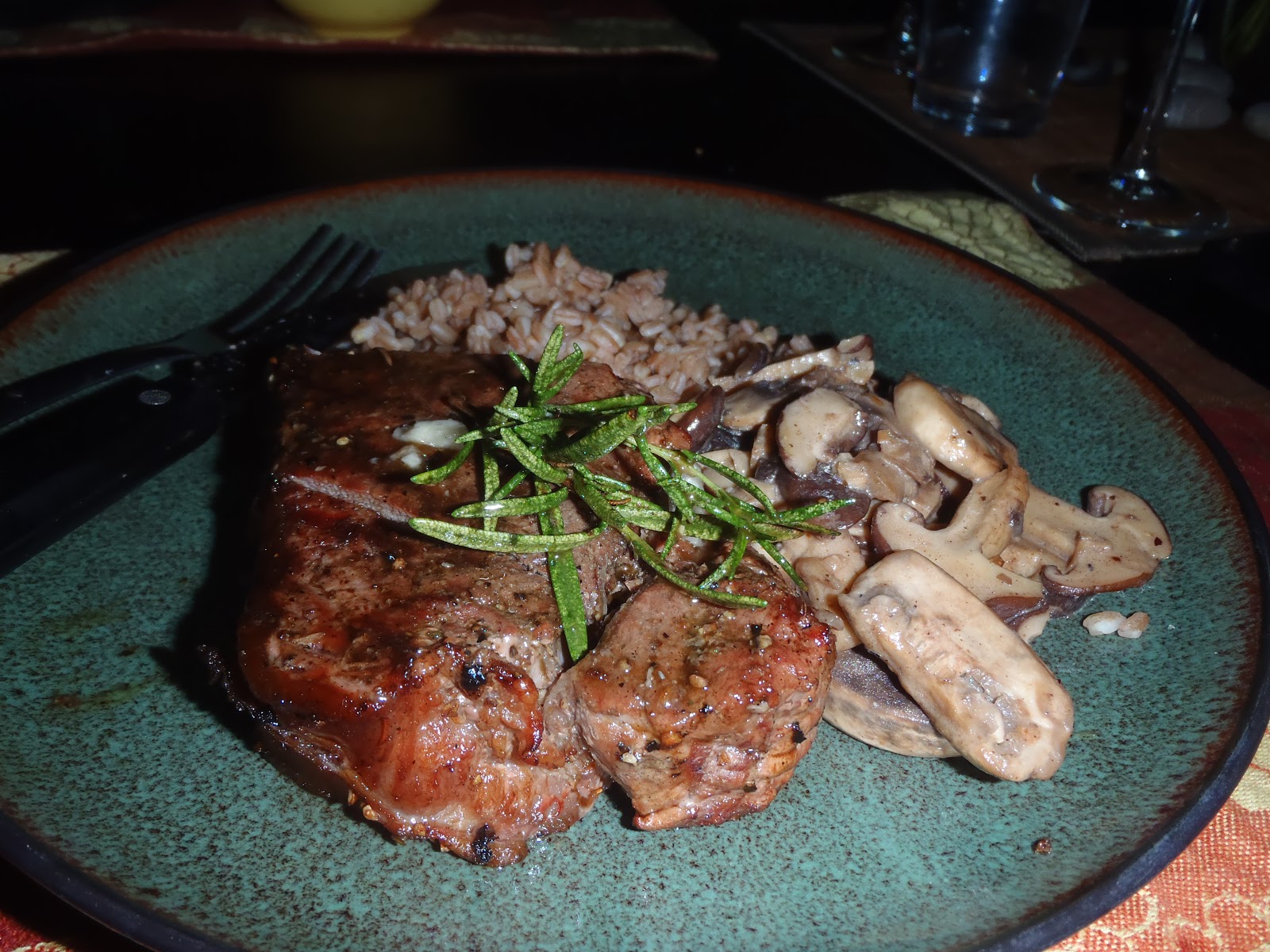 The Curried Cook Steak on the barbie