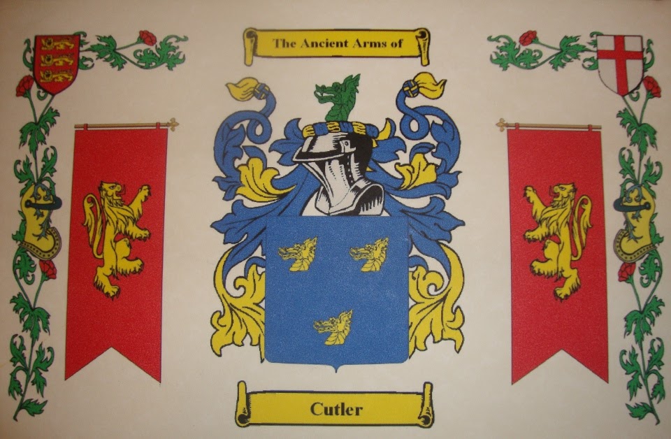 The Cutler Family History Project Cutler Crest and Name history