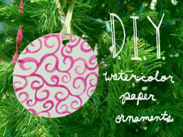 More easy ornaments || watercolor || tutorial || christmas All Paths Lead to Wonderland: DIY Watercolor Paper Ornaments
