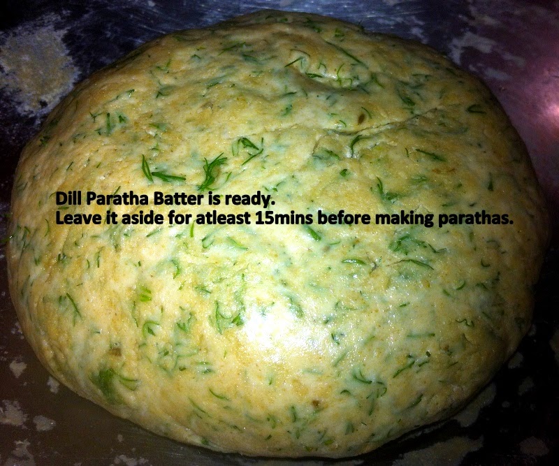 DeSaKa's World Dill Paratha for kids / Dill Flatbread for kids