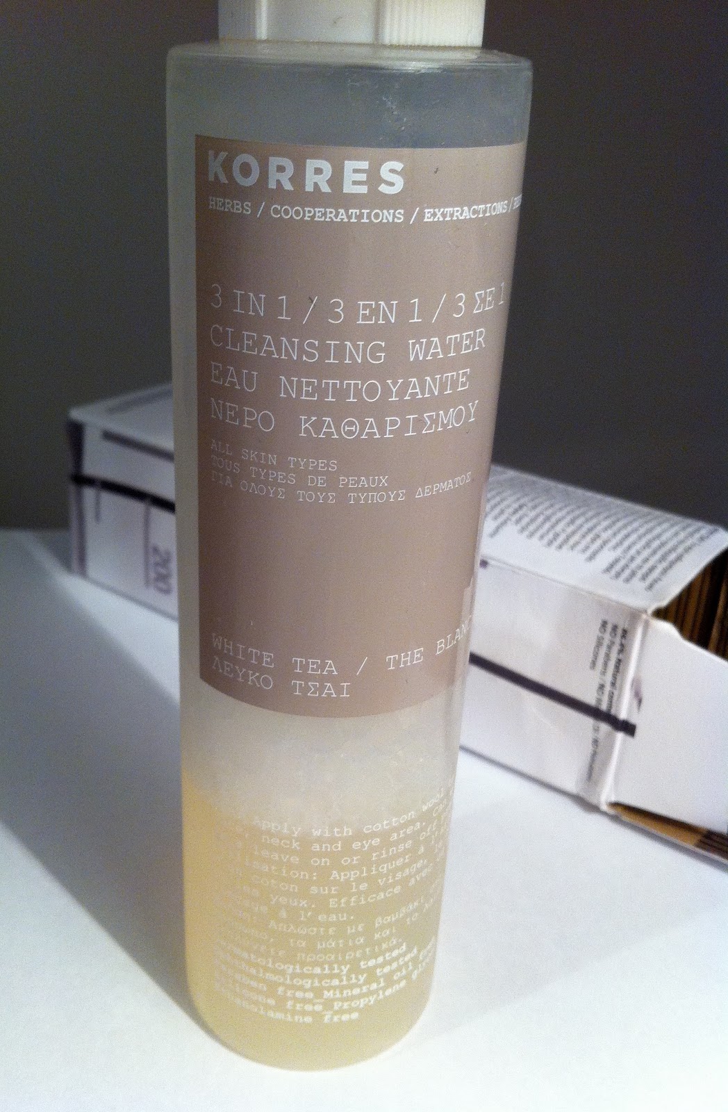 Her Royal Highstreet Review Korres White Tea 3 in 1 Cleansing Water
