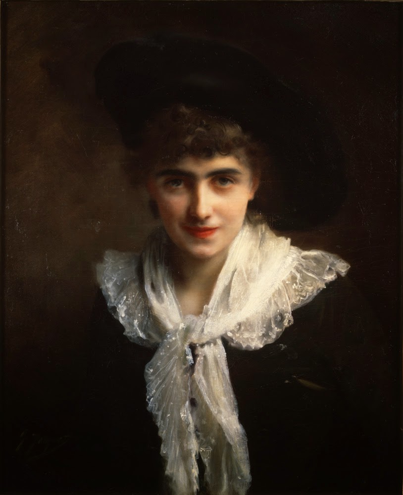 FRENCH PAINTERS Gustave Jean JACQUET Portrait of Madame Roland