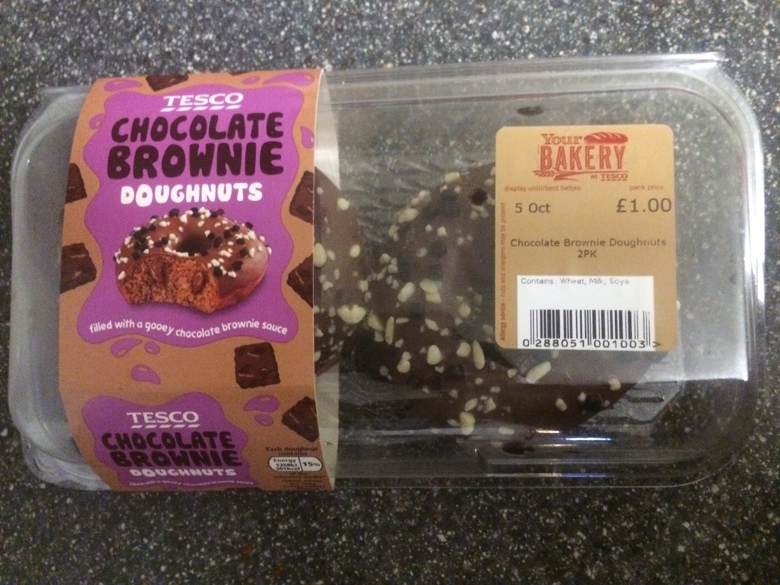 A Review A Day Today's Review Tesco Chocolate Brownie Doughnuts