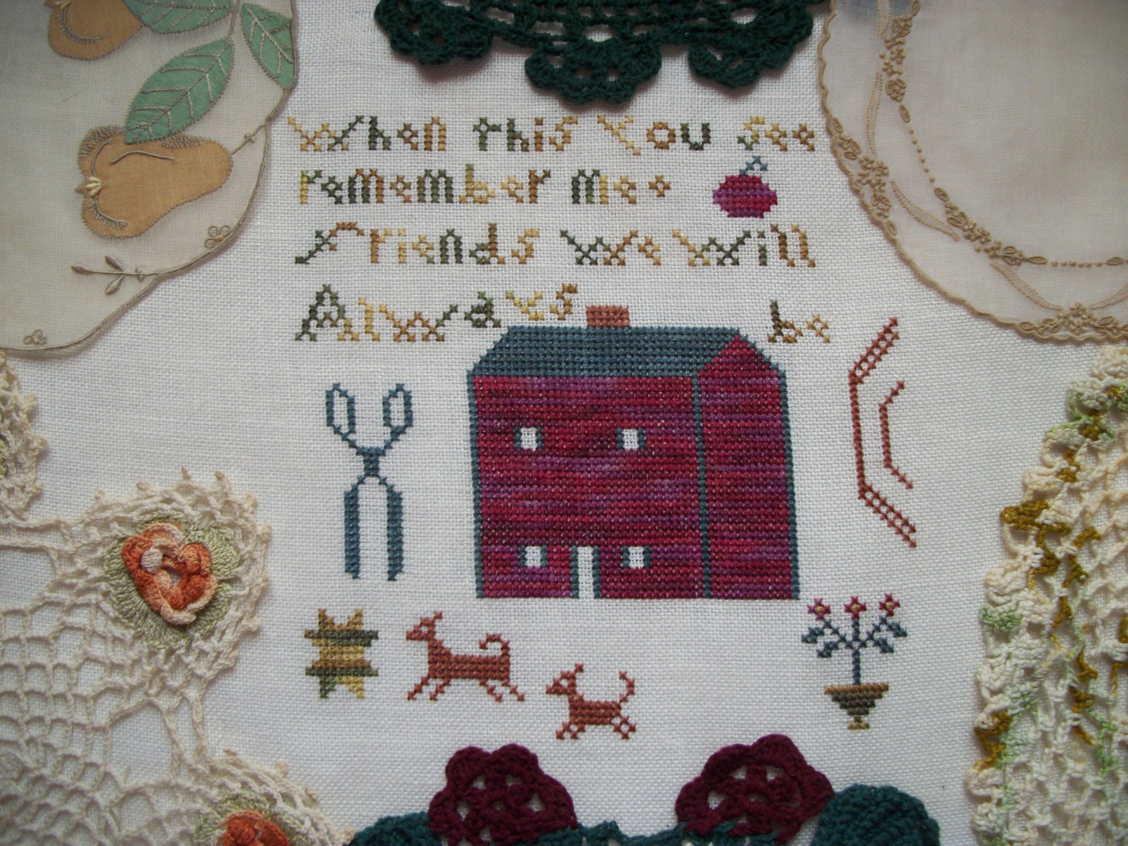 Hayfield Cottage Old Mill Embroidery