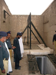 Gallows at an unidentified Pakistani prison