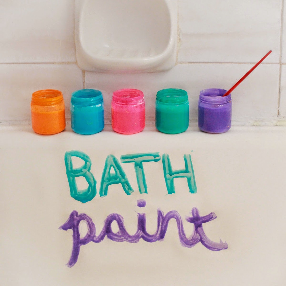 Pin or Bust! Homemade Bathtub Paint