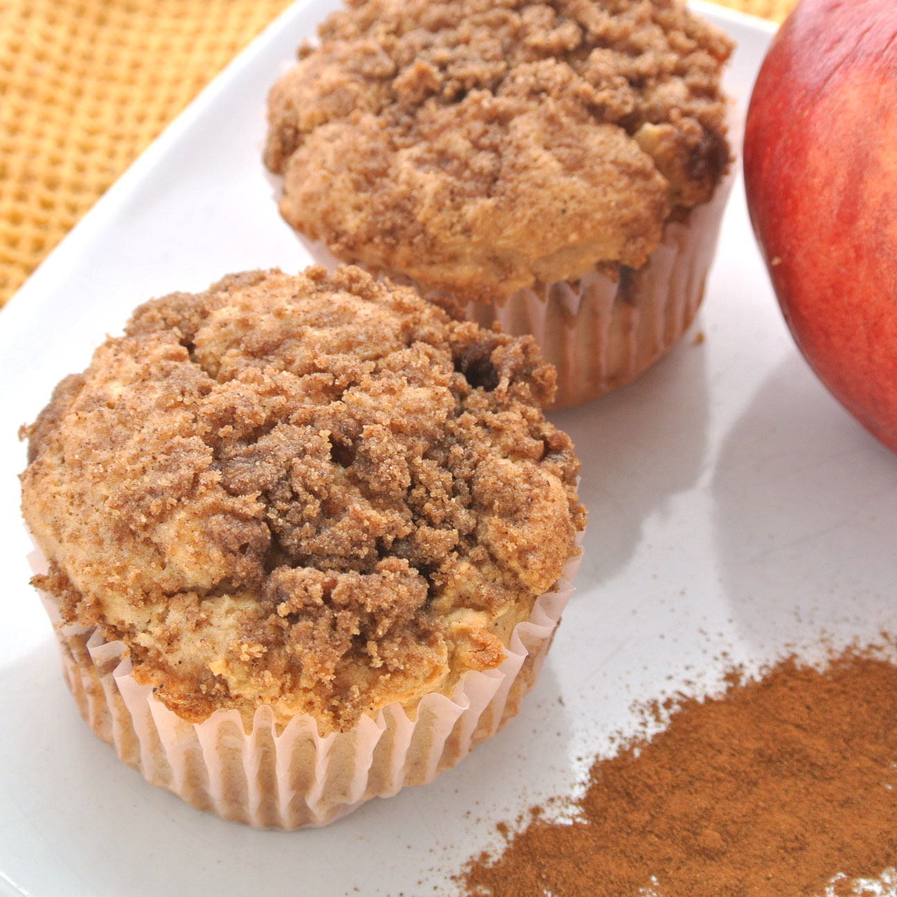 Mom, What's For Dinner? Gluten Free Apple Cinnamon Streusel Muffins