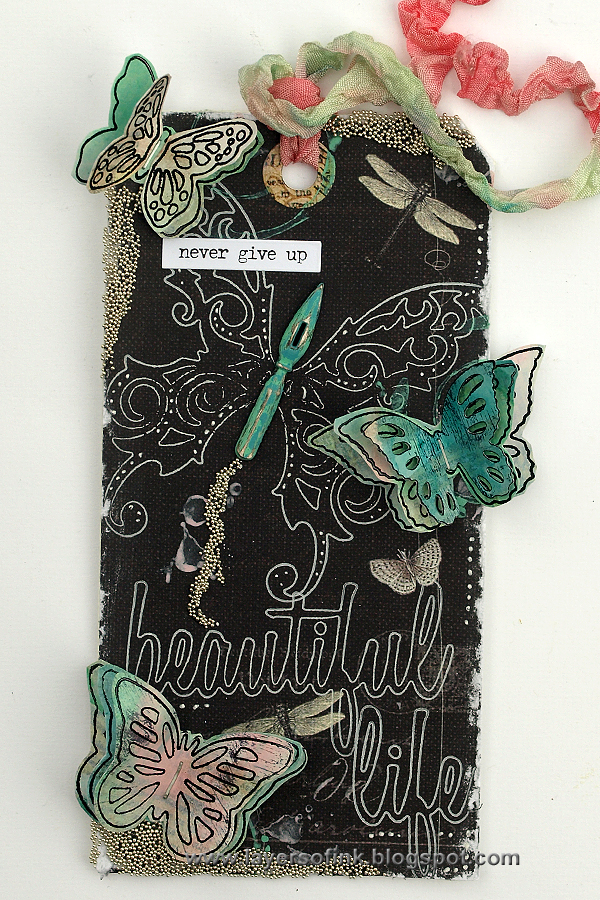 Layers of ink - Inksheets Tag Sizzix Tutorial by Anna-Karin
