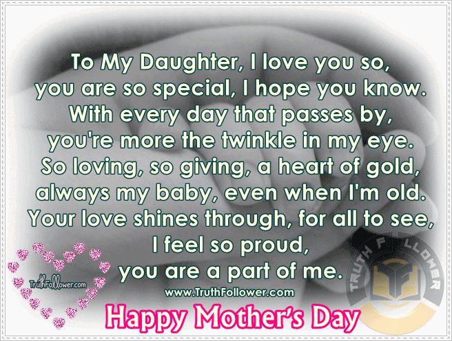 Mother Message To Her Daughter To My Daughter