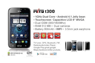 Hp Mito T300, Android Jelly Bean Layar 5 Inci