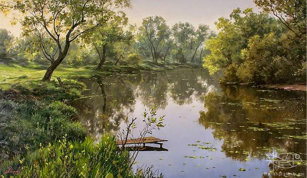 paisajes-naturales-imagenes-pinturas+(7).jpg (1024×594) | Summer ...