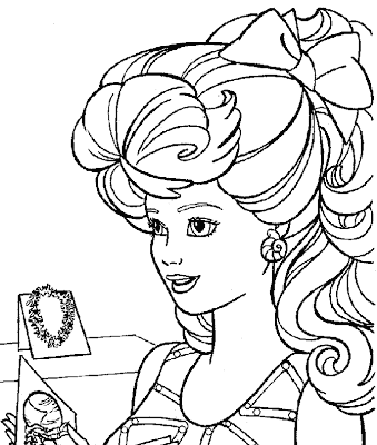 Printable Barbie Coloring Pages