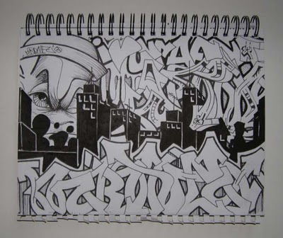 graffiti alphabet z wildstyle. Graffiti Alphabet BlackBook - Sketch Wildstyle Black White